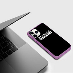 Чехол iPhone 11 Pro матовый DeadBoy, цвет: 3D-фиолетовый — фото 2