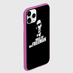 Чехол iPhone 11 Pro матовый Wake up Mr. Freeman, цвет: 3D-фиолетовый — фото 2