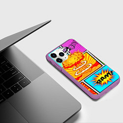 Чехол iPhone 11 Pro матовый Pop Art, цвет: 3D-фиолетовый — фото 2