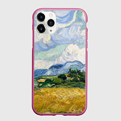 Чехол iPhone 11 Pro матовый Ван Гог Картина, цвет: 3D-малиновый