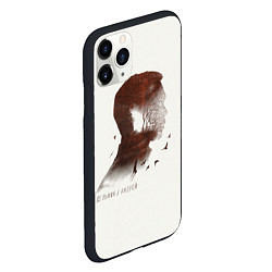 Чехол iPhone 11 Pro матовый Дельфин/Андрей, цвет: 3D-черный — фото 2