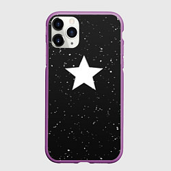 Чехол iPhone 11 Pro матовый Super Star, цвет: 3D-фиолетовый