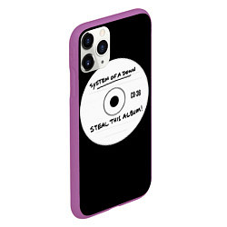 Чехол iPhone 11 Pro матовый SOAD: Steal this album, цвет: 3D-фиолетовый — фото 2