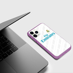 Чехол iPhone 11 Pro матовый Real Madrid, цвет: 3D-фиолетовый — фото 2