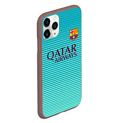 Чехол iPhone 11 Pro матовый Barcelona FC: Aqua, цвет: 3D-коричневый — фото 2