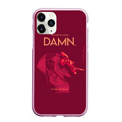 Чехол iPhone 11 Pro матовый Damn: Sin down be humble, цвет: 3D-розовый