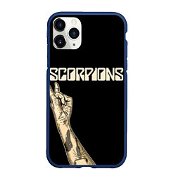 Чехол iPhone 11 Pro матовый Scorpions Rock, цвет: 3D-тёмно-синий