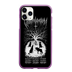 Чехол iPhone 11 Pro матовый Wolves in the Throne Room, цвет: 3D-фиолетовый