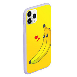 Чехол iPhone 11 Pro матовый Just Banana (Yellow), цвет: 3D-светло-сиреневый — фото 2