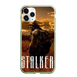 Чехол iPhone 11 Pro матовый STALKER: Radiation, цвет: 3D-салатовый