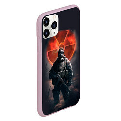 Чехол iPhone 11 Pro матовый STALKER: Red Sun, цвет: 3D-розовый — фото 2