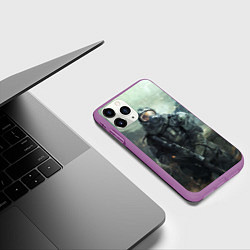 Чехол iPhone 11 Pro матовый STALKER, цвет: 3D-фиолетовый — фото 2