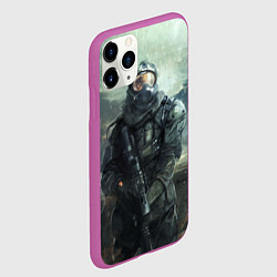 Чехол iPhone 11 Pro матовый STALKER, цвет: 3D-фиолетовый — фото 2