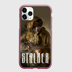 Чехол iPhone 11 Pro матовый STALKER: Warrior, цвет: 3D-малиновый