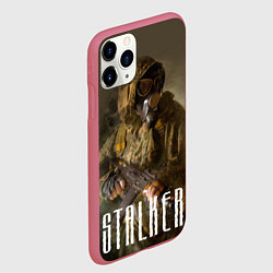 Чехол iPhone 11 Pro матовый STALKER: Warrior, цвет: 3D-малиновый — фото 2
