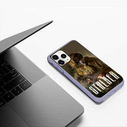 Чехол iPhone 11 Pro матовый STALKER: Warrior, цвет: 3D-светло-сиреневый — фото 2