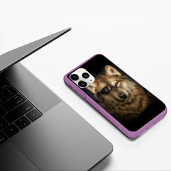 Чехол iPhone 11 Pro матовый Морской волк, цвет: 3D-фиолетовый — фото 2