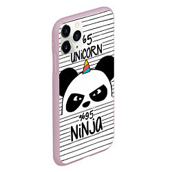 Чехол iPhone 11 Pro матовый 5% Unicorn – 95% Ninja, цвет: 3D-розовый — фото 2