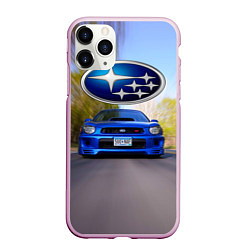 Чехол iPhone 11 Pro матовый Road, цвет: 3D-розовый