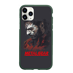 Чехол iPhone 11 Pro матовый Metal Gear Solid, цвет: 3D-темно-зеленый