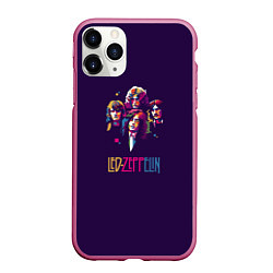 Чехол iPhone 11 Pro матовый Led Zeppelin Color