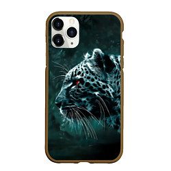 Чехол iPhone 11 Pro матовый Леопард, цвет: 3D-коричневый