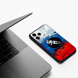 Чехол iPhone 11 Pro матовый Hockey, цвет: 3D-черный — фото 2