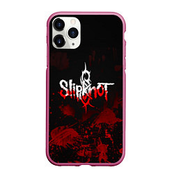 Чехол iPhone 11 Pro матовый Slipknot: Blood Blemishes
