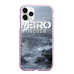 Чехол iPhone 11 Pro матовый Metro Exodus: Cold Winter, цвет: 3D-розовый