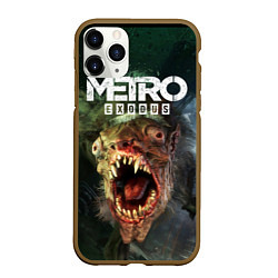 Чехол iPhone 11 Pro матовый Metro Exodus, цвет: 3D-коричневый
