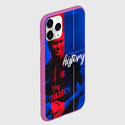 Чехол iPhone 11 Pro матовый Neymar History, цвет: 3D-фиолетовый — фото 2