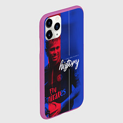 Чехол iPhone 11 Pro матовый Neymar History, цвет: 3D-фиолетовый — фото 2
