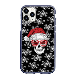 Чехол iPhone 11 Pro матовый Santa Skull хипстер
