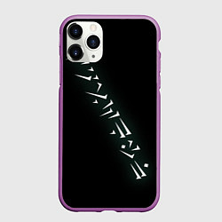 Чехол iPhone 11 Pro матовый Dovahkin, цвет: 3D-фиолетовый