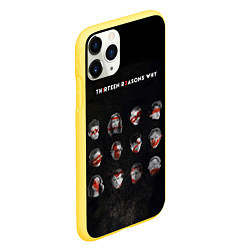 Чехол iPhone 11 Pro матовый Thirteen Reasons Why, цвет: 3D-желтый — фото 2