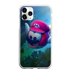 Чехол iPhone 11 Pro матовый Super Mario Марио, цвет: 3D-белый