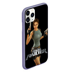 Чехол iPhone 11 Pro матовый TOMB RAIDER, цвет: 3D-серый — фото 2