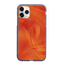 Чехол iPhone 11 Pro матовый Abstract waves, цвет: 3D-серый