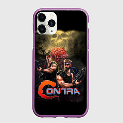Чехол iPhone 11 Pro матовый CONTRA, цвет: 3D-фиолетовый