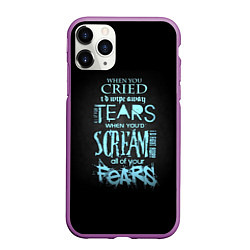 Чехол iPhone 11 Pro матовый Слова песни грEvanescence