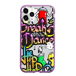 Чехол iPhone 11 Pro матовый Break Show Dance, цвет: 3D-фиолетовый