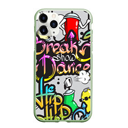 Чехол iPhone 11 Pro матовый Break Show Dance, цвет: 3D-салатовый