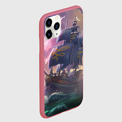 Чехол iPhone 11 Pro матовый Sea of thieves, цвет: 3D-малиновый — фото 2