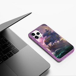 Чехол iPhone 11 Pro матовый Sea of thieves, цвет: 3D-фиолетовый — фото 2