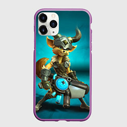 Чехол iPhone 11 Pro матовый Paladins, цвет: 3D-фиолетовый