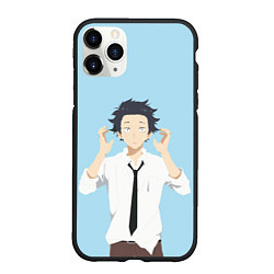 Чехол iPhone 11 Pro матовый Форма голоса Koe no katachi, цвет: 3D-черный