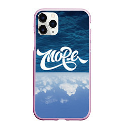 Чехол iPhone 11 Pro матовый Море, цвет: 3D-розовый