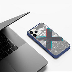 Чехол iPhone 11 Pro матовый The XX: Sea waves, цвет: 3D-тёмно-синий — фото 2