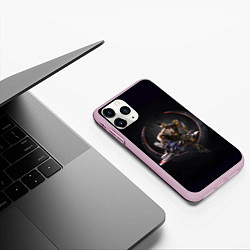 Чехол iPhone 11 Pro матовый Quake champions, цвет: 3D-розовый — фото 2