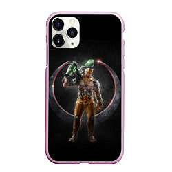 Чехол iPhone 11 Pro матовый Quake Soldier, цвет: 3D-розовый